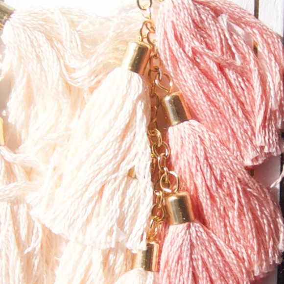 New Ettika LA 18Kt GP Tassel Earrings - Boho Chic - Picture 6 of 7